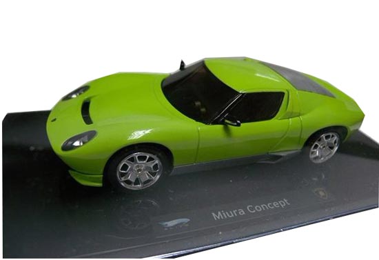 1:43 Scale Diecast Green Lamborghini Miura Concept Model
