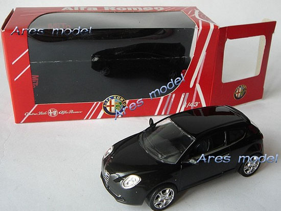 1:43 Scale Black / Red Diecast Alfa Romeo MITO Model