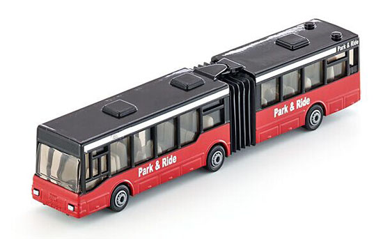 Kids Red-Black SIKU 1617 Articulated City Bus Toy