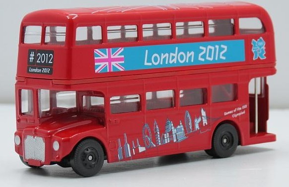 Kids Red 1:64 Scale CORGI 2012 London Double-Deck Bus Toy