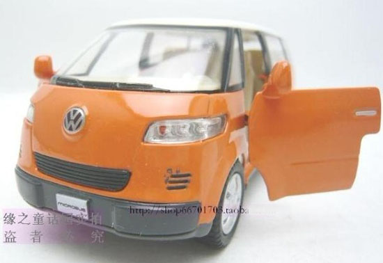 Kids White / Blue / Green /Orange 1:38 Scale Diecast VW Bus Toy