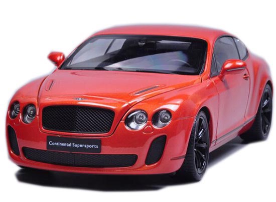 1:18 Scale White / Orange / Gray Bentley Continental GT Model