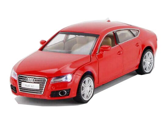 1:32 Scale Kids Red / Silver / Deep Blue Diecast Audi A7 Toy