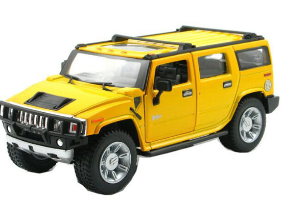 Kids Red / Yellow / Black 1:32 Scale Diecast Hummer H2 Toy