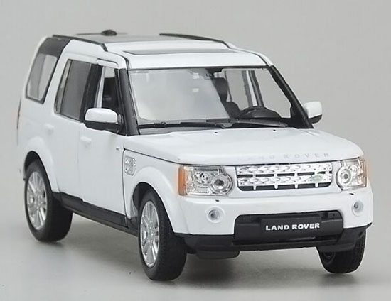 1:24 White / Black / Silver /Brown Diecast Land Rover Discovery