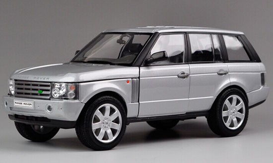 1:24 Scale Silver / Black Welly Diecast Range Rover Model