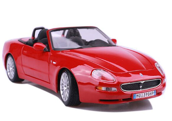 Red / Blue 1:18 Scale Cabrio Bburago Diecast Maserati Spyder