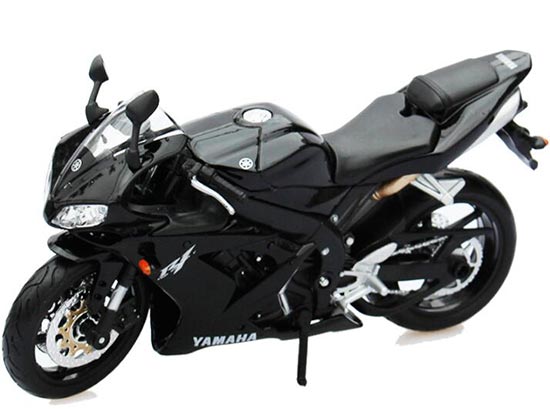 Kids 1:12 Scale White / Black Diecast Yamaha YZF-R1 Motorcycle