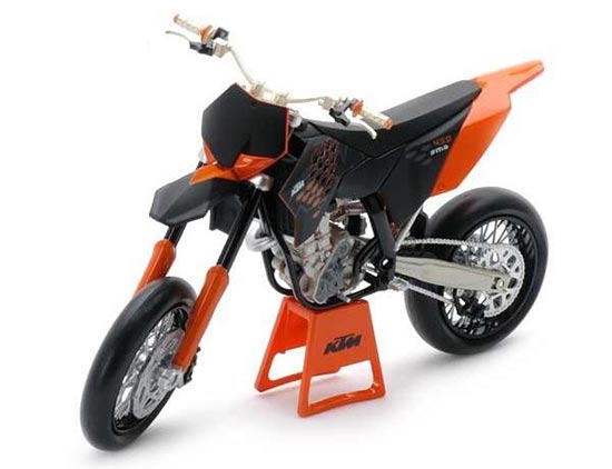 1:12 Scale Black-Orange Kids KTM 450 SM R Motorcycle Toy