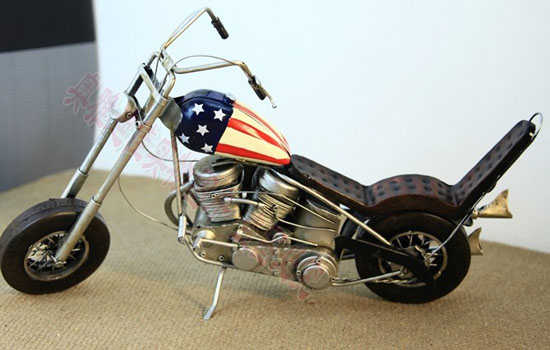 Large Size Tinplate Vintage Harley Davidson Motorcycle Model