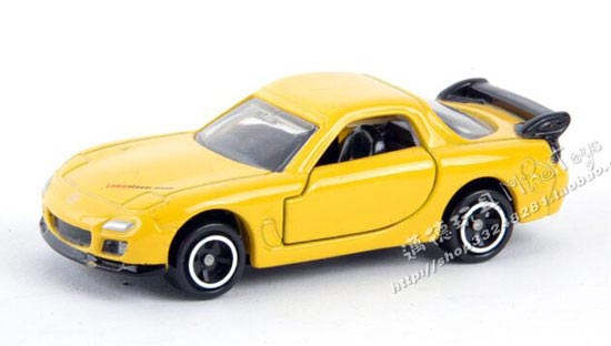 Kids Yellow Mini Scale Diecast Mazda RX-7 Toy