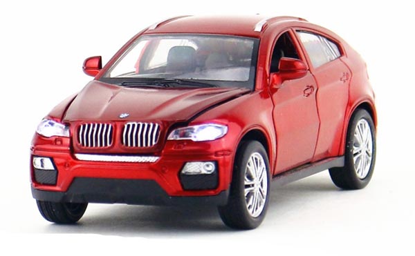 1:32 Scale Kids Red / White / Blue / Purple Diecast BMW X6 Toy