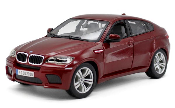 Red / Black 1:18 Scale Bburago Diecast BMW X6 M Model