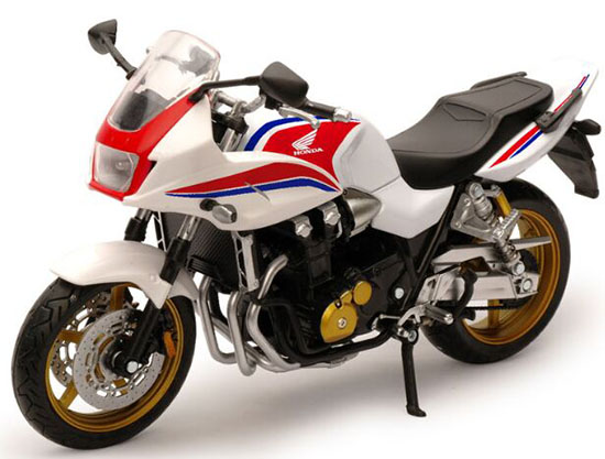 Black / White 1:12 Scale Diecast Honda CB1300SB Motorcycle Model