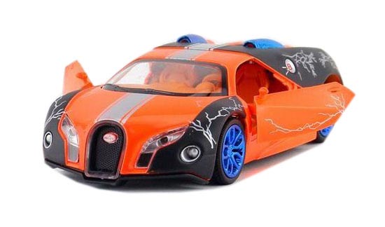 Kids 1:32 Scale Orange / Green / Purple Diecast Bugatti GT Toy