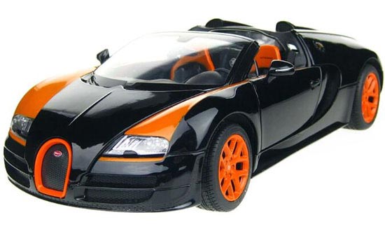 White / Black 1:18 Scale Diecast Bugatti Vitesse Model
