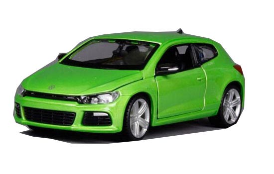 Green / Black 1:24 Scale Bburago Diecast VW Scirocco Model