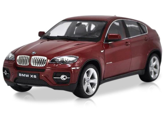 Welly 1:18 Red / White / Black / Silver Diecast BMW X6 Model