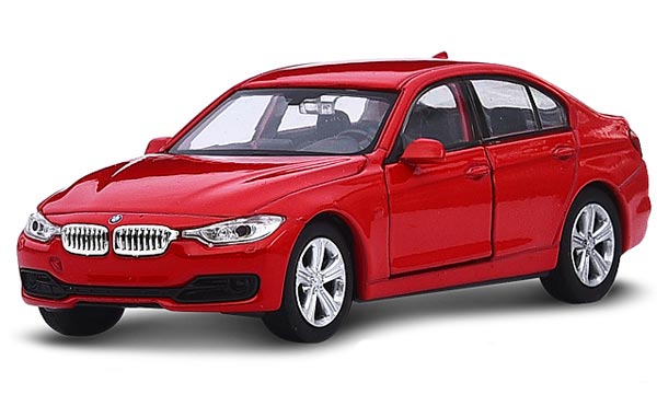 Red / White Kids 1:36 Scale Welly Diecast BMW 335I Toy