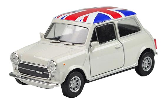 Red / White Kids 1:36 Scale Welly Diecast MINI Cooper 1300 Toy