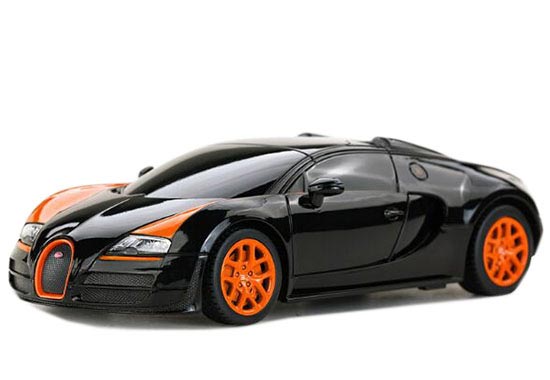Black / White / Orange 1:24 Plastics R/C Bugatti Vitesse Toy