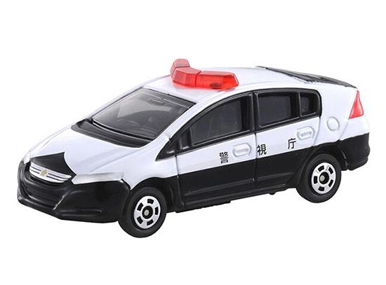 Police White 1:60 Scale Diecast Honda Insight Patrol Car Toy