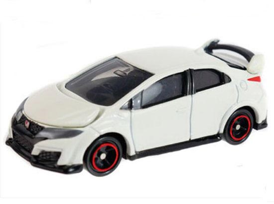 White 1:64 Scale Kids Diecast Honda Civic Type R Toy