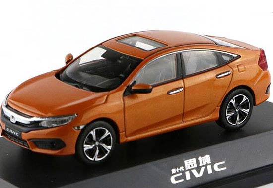 Orange / Blue 1:43 Scale Diecast Honda CIVIC Model