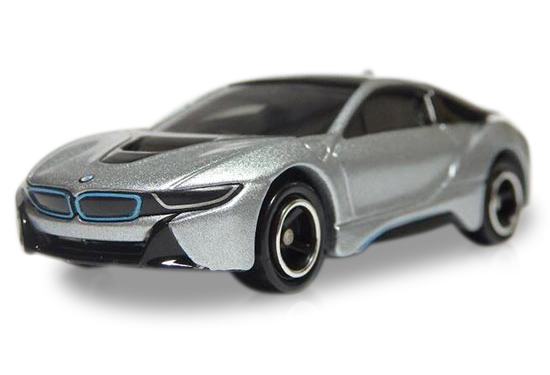 Silver 1:61 Mini Scale Tomy Tomica NO.17 Diecast BMW I8 Toy