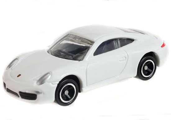 White 1:64 Tomy Tomica NO.117 Diecast Porsche 911 Carrera Toy