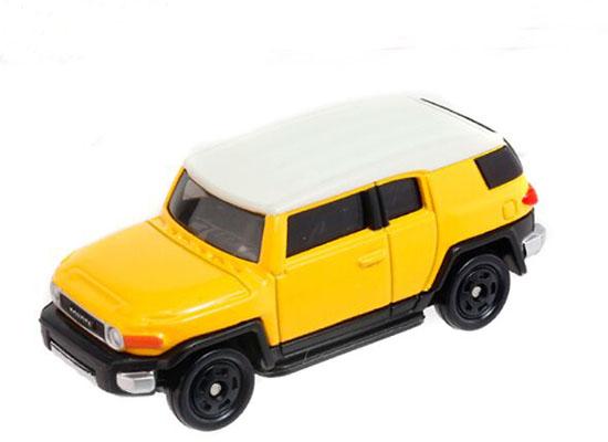 Yellow 1:66 Tomy Tomica NO.85 Diecast Toyota FJ Cruiser Toy