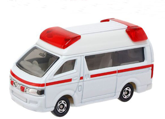 White 1:64 Kids NO.79 Diecast Toyota Himedic Ambulance Toy