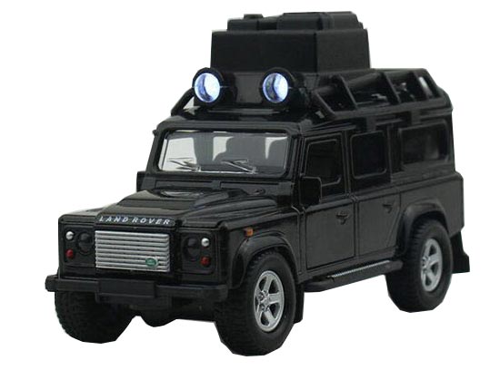 1:32 Scale White / Black Kids Diecast Land Rover Defender Toy