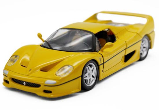 1:24 Scale Red / Yellow Bburago Diecast Ferrari F50 Model