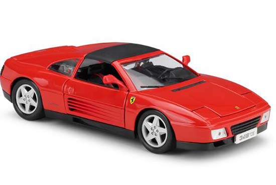 Bburago 1:18 Scale Red / Gray Diecast Ferrari 348TS Model
