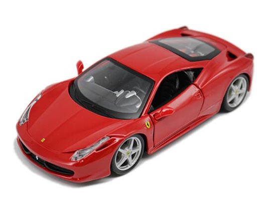 1:24 Scale Red Bburago Diecast Ferrari 458 Italia Model