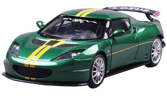1:24 Scale Green MotorMax Diecast Lotus Evora GT4 Model