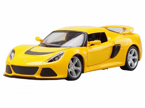 1:22 Scale White / Yellow Diecast Lotus Exige S Model