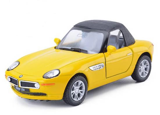 Kids Silver / Yellow 1:36 Scale Diecast BMW Z8 Toy