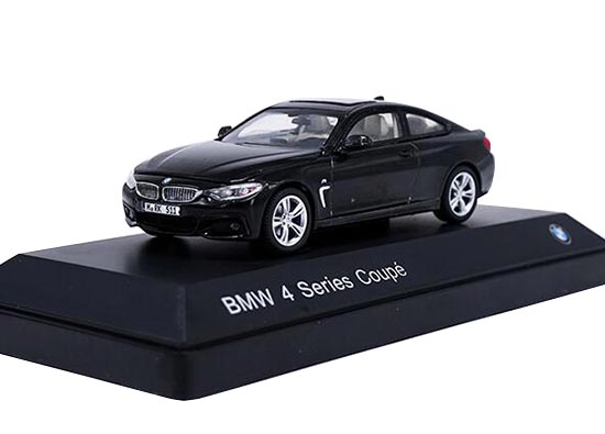 White / Black 1:43 Scale Diecast BMW 4 Series Coupe Model