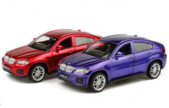 1:43 Scale Kids Red / Blue Diecast BMW X6 Toy