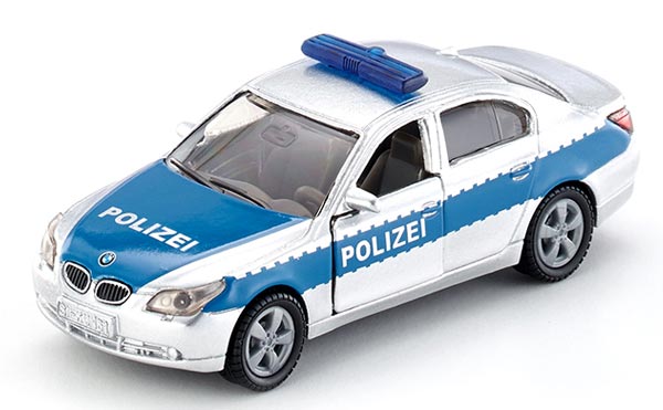 SIKU 1352 Silver-Blue Kids Police Diecast BMW Car Toy