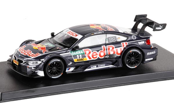 Black 1:43 Scale NO.11 RedBull Painting Diecast BMW M4 DTM Toy