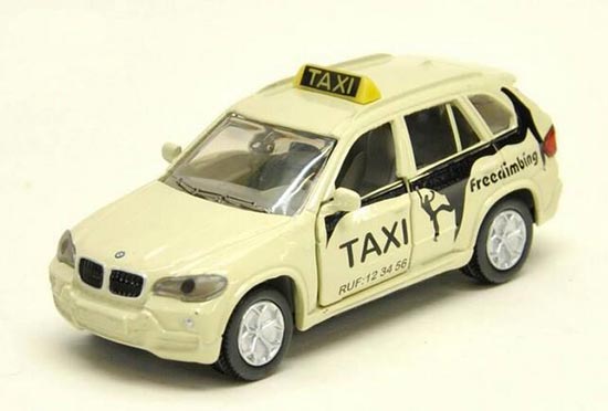 SIKU Creamy White Kids 1491 Diecast BMW X5 Taxi Toy