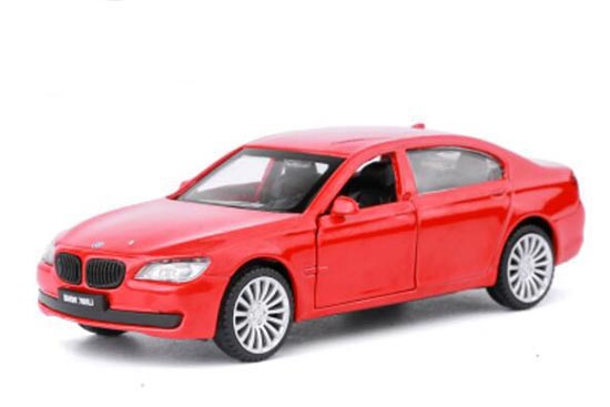 Kids 1:43 Scale Red / Gray Diecast BMW 7 Series 760Li Toy
