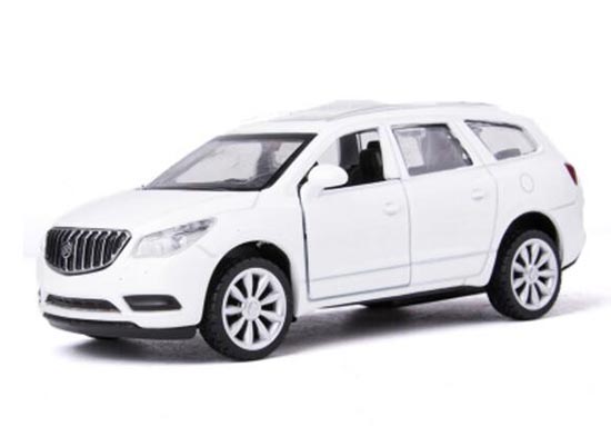 Kids White / Black 1:43 Scale Diecast Buick Enclave Toy