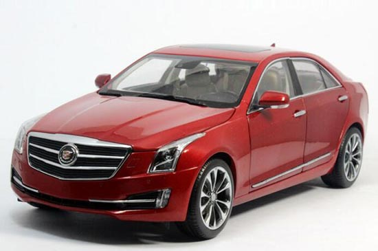 Red 1:18 Scale Diecast Cadillac ATS-L Model