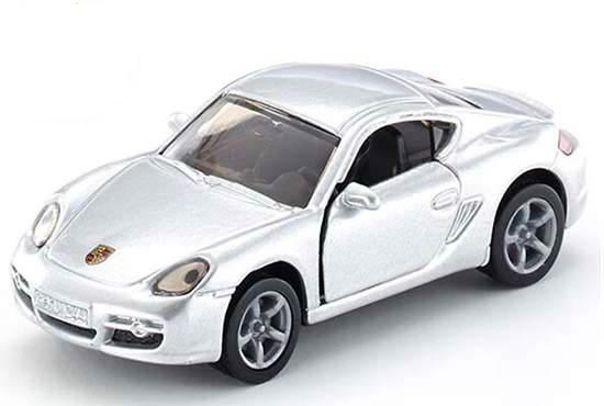 SIKU Mini Scale Silver Kids 1433 Diecast Porsche Cayman Toy