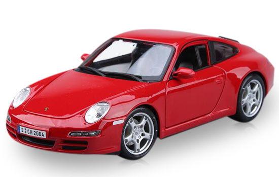 1:18 Scale Maisto Red Diecast Porsche 911 Carrera S Model