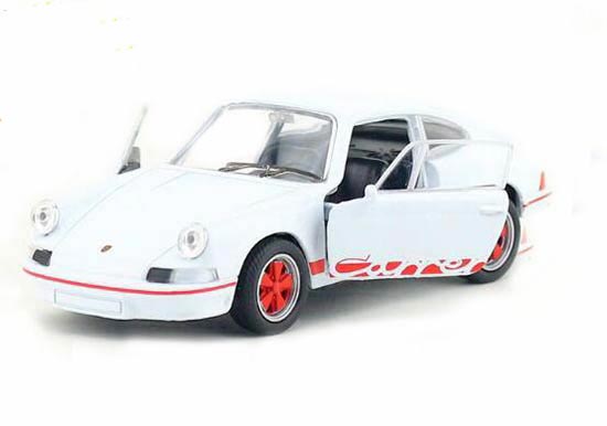 Welly 1:36 White Kids Diecast 1973 Porsche Carrera RS Toy